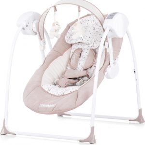 Elektrische babyschommel Chipolino Lullaby mokka, schommelstoel met bluetooth