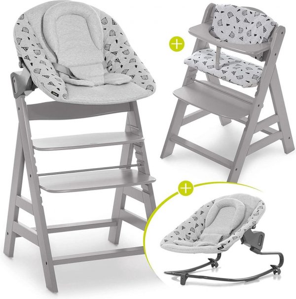 Hauck Alpha Plus Kinderstoel - Newborn Set Premium - Grijs / Nordic Grey