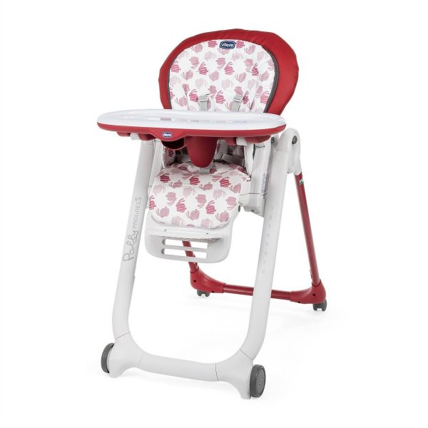 Chicco Polly Progres5 Kinderstoel - Compleet verstelbaar - Baby stoel met stoelverhoger - Red
