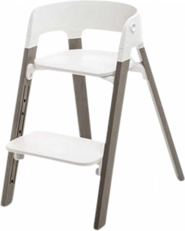 Stokke Steps Kinderstoel - White Hazy Grey