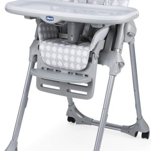 Chicco Polly Easy Kinderstoel - Inklapbare baby eetstoel - Met stoelverkleiner - Hoogte verstelbaar - Giraffe