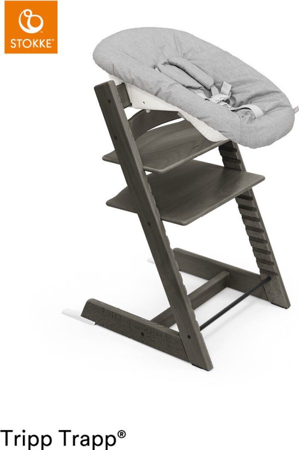 Stokke® Kinderstoel Tripp Trapp® Hazy Grey Met Gratis Newbornset
