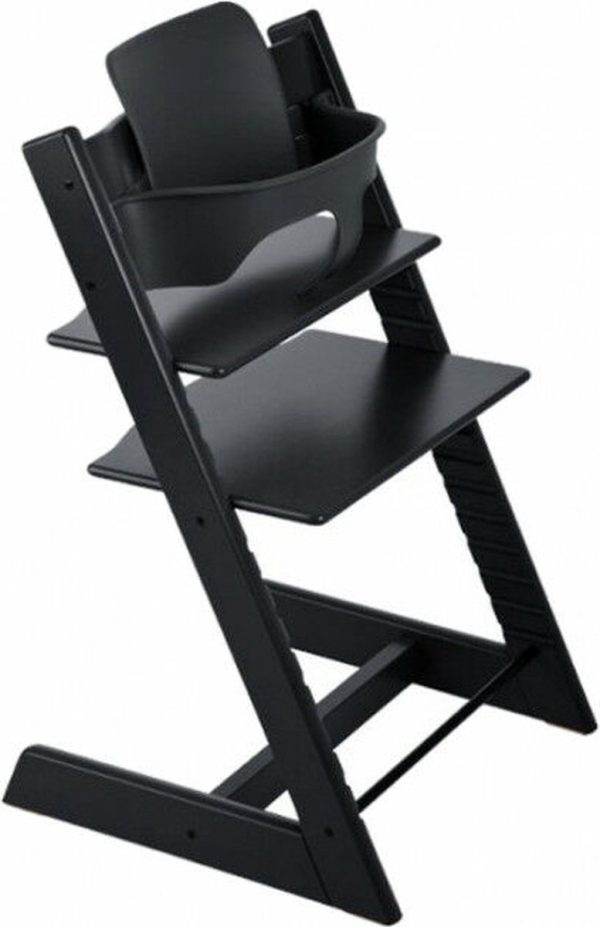 Stokke® Kinderstoel Tripp Trapp® Black + GRATIS Baby Set™