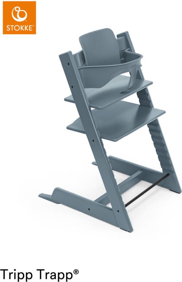 Stokke® Kinderstoel Tripp Trapp® Fjord Blue + GRATIS Baby Set™