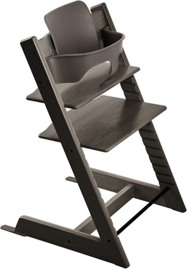 Stokke® Kinderstoel Tripp Trapp® Hazy Grey + GRATIS Baby Set™