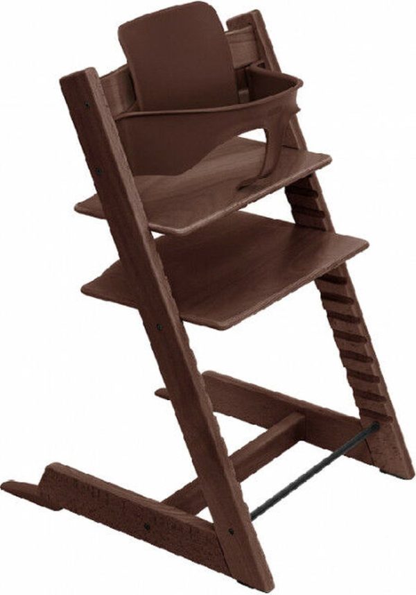 Stokke® Kinderstoel Tripp Trapp® Walnut Brown + GRATIS Baby Set™