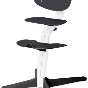 Stokke NOMI highchair meegroeistoel - Testwinnaar Kinderstoelen Test - Basis eiken wit gelakt en stoel antraciet
