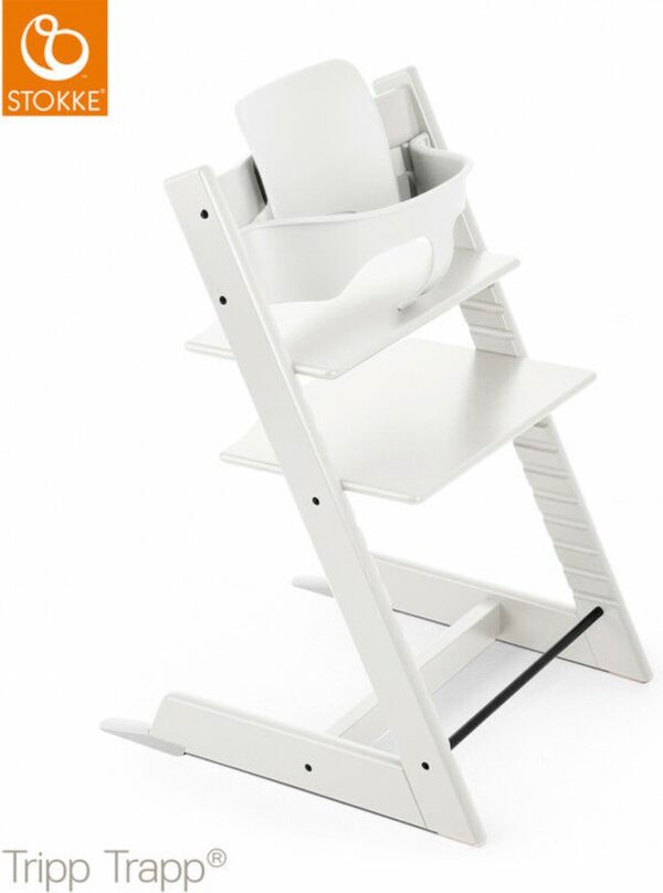 Stokke® Kinderstoel Tripp Trapp® White + Baby Set™