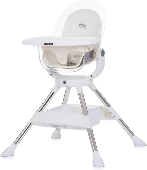 Chipolino Vision Kinderstoel - Baby eetstoel - zitting 360° draaibaar - Vanaf 6 maanden - Rugleuning verstelbaar - Ivory