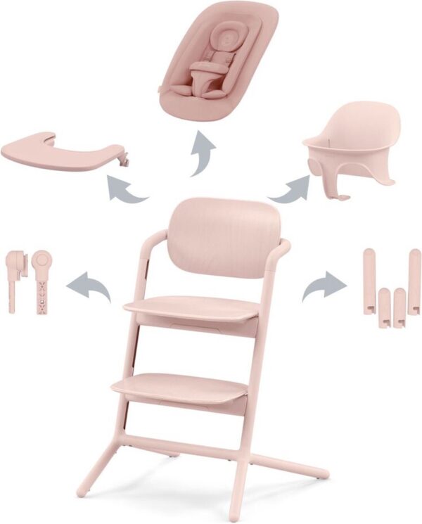 Cybex Lemo Kinderstoel 4-in-1 Set - Pearl Pink
