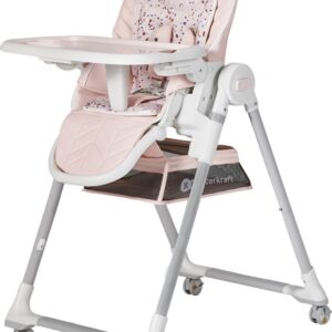 Kinderkraft LASTREE - Kinderstoel 2in1 - Wipstoel baby - Speelboog - Roze